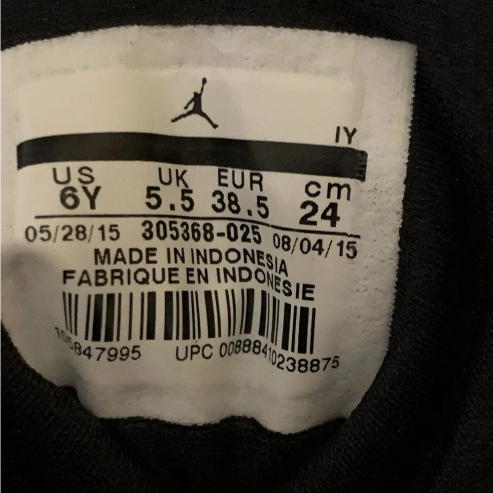 Nike air Jordan 8‎ retro size 6Y aqua Sneakers Black 305368-025